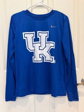 Nike Women’s Royal Blue UK Logo Long Sleeve Shirt
